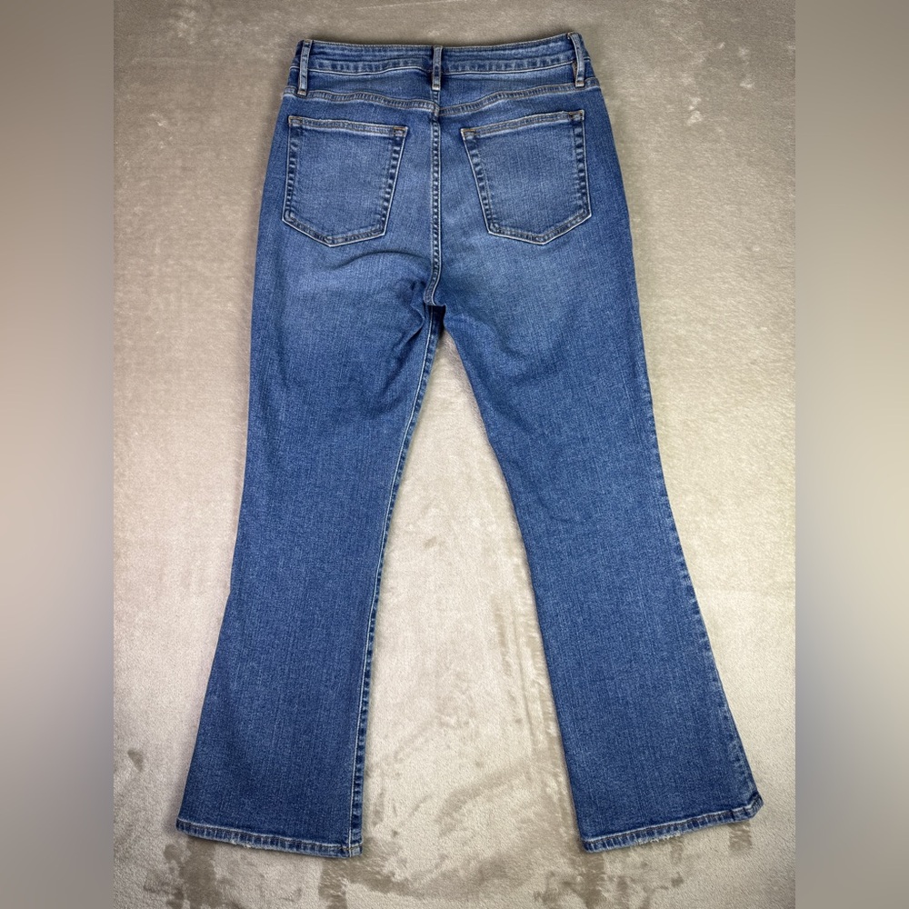 Frame Denim Size 28 Blue Bixby Le Crop Mini Bootcut High‎ Waisted Jeans Stretch - Picture 5 of 12
